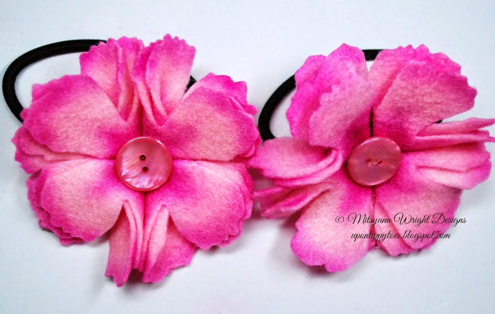 Up On Tippy Toes Super Cute Flower Hair Ties
