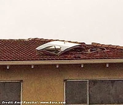 Ufo That Crashed Into Roof Is Door From Small Plane