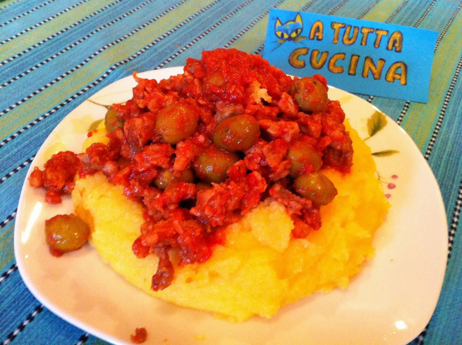 A TUTTA CUCINA POLENTA CONCIA con PASTA di SALAME