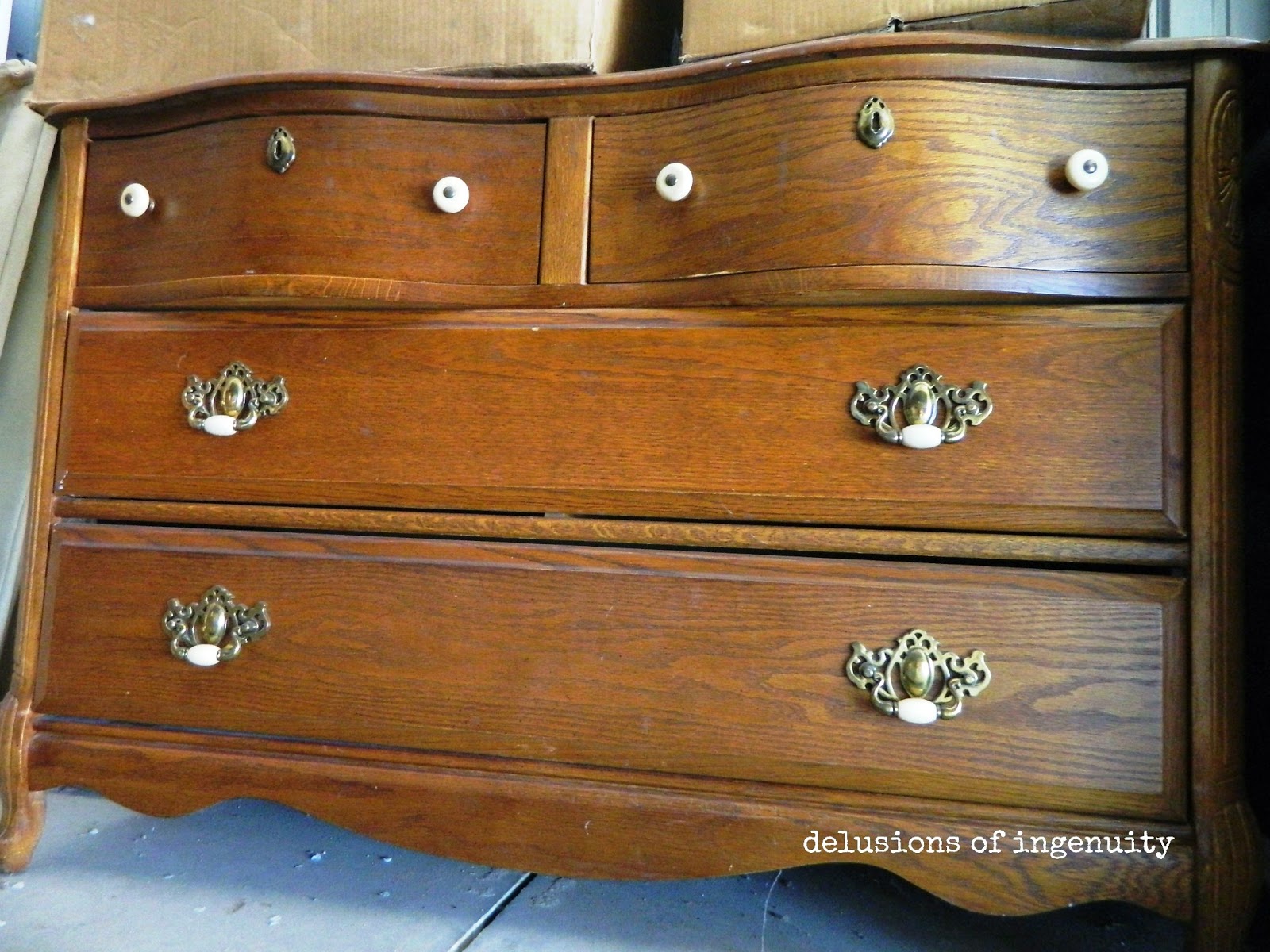 delusions of ingenuity craigslist dresser makeover {a diabolical plan