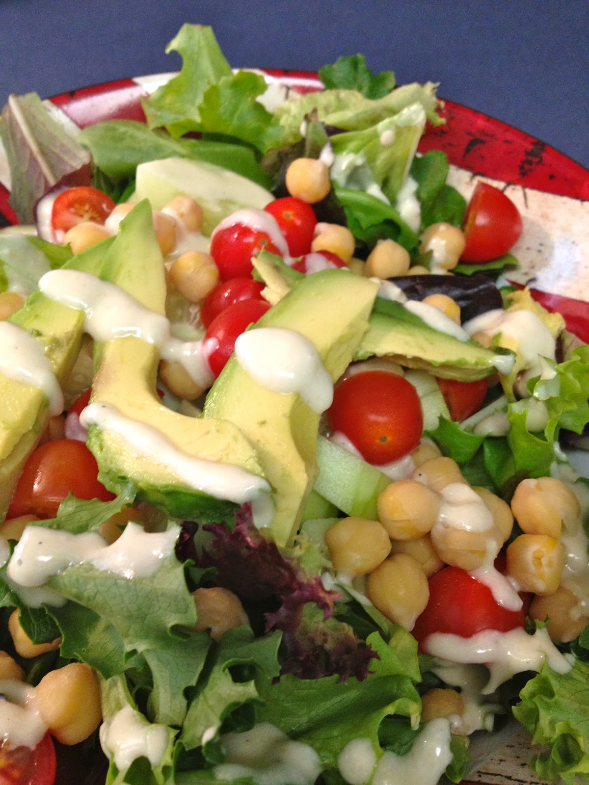 Chi Town Cook Mixed Salad with Yogurt Tahini Dressing from "It's All Good"