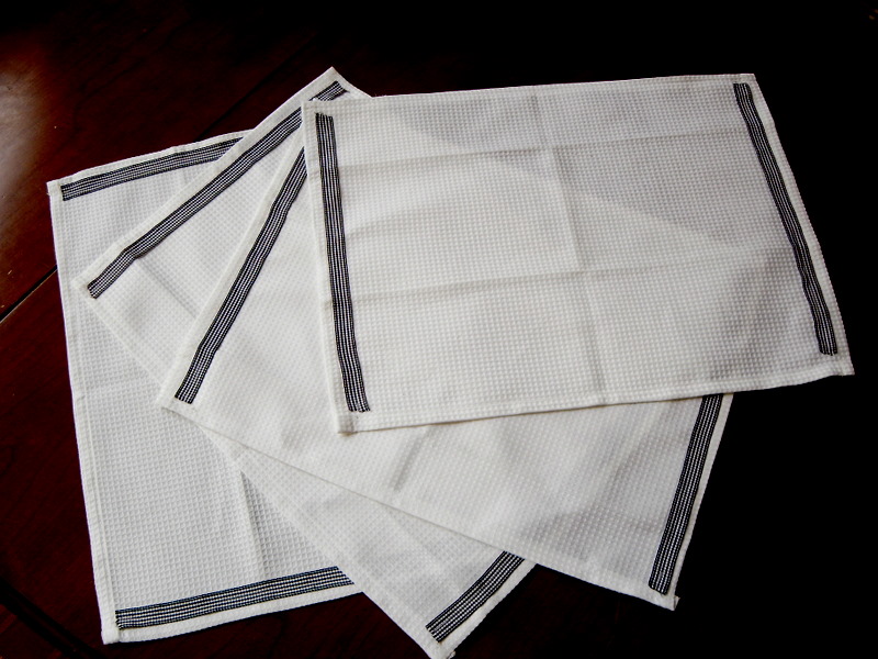 Morning by Morning Productions Dish cloth placemats and a quick tip