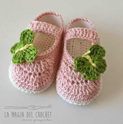 La Magia Del Crochet Zapatitos Para Bebe De 6 A 9 Meses