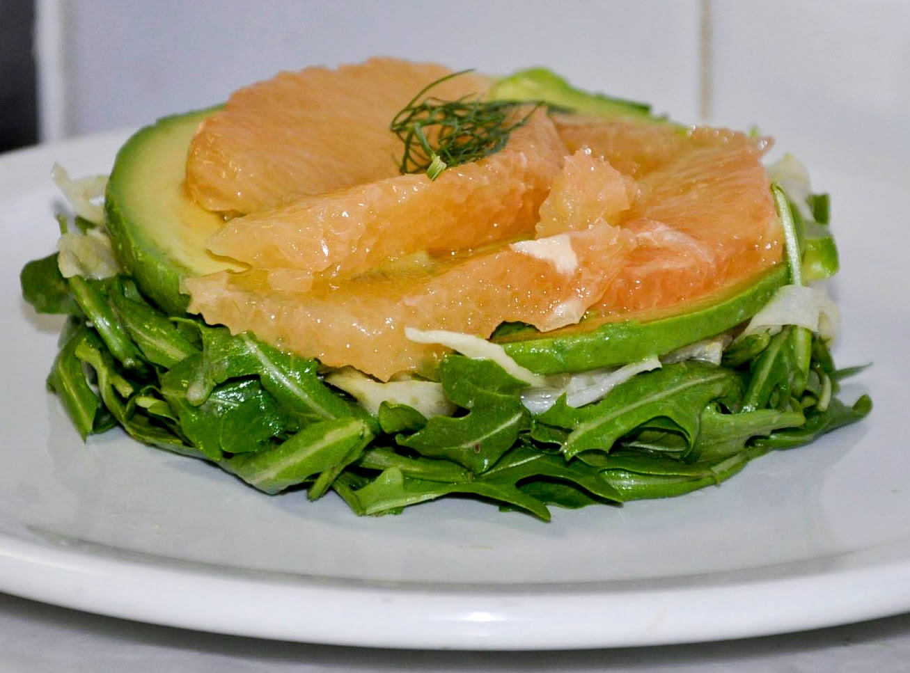 Arugula, Fennel, Avocado & Grapefruit Salad w/ Citrus Dressing Smart