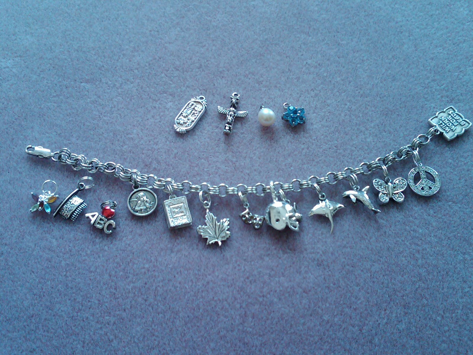 Wild Woman Writer Charm Bracelet with a Story to Tell
