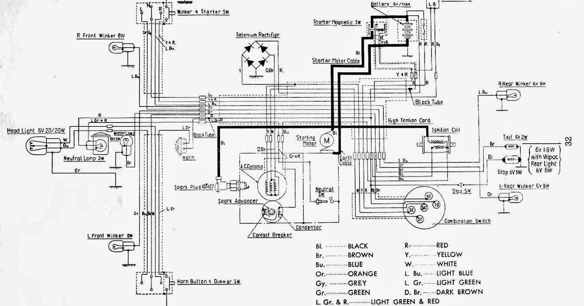 Wiring Diagrams And Free Manual Ebooks  Classic 1962 Honda