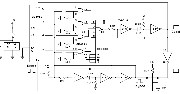 Digital Electronic Lock Schematic |Electronic Schematic Circuit Diagram