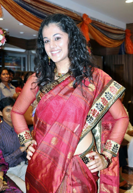 Taapsee  Telugu Actress Sri Palam Saree Showroom Images Gallery hot photos