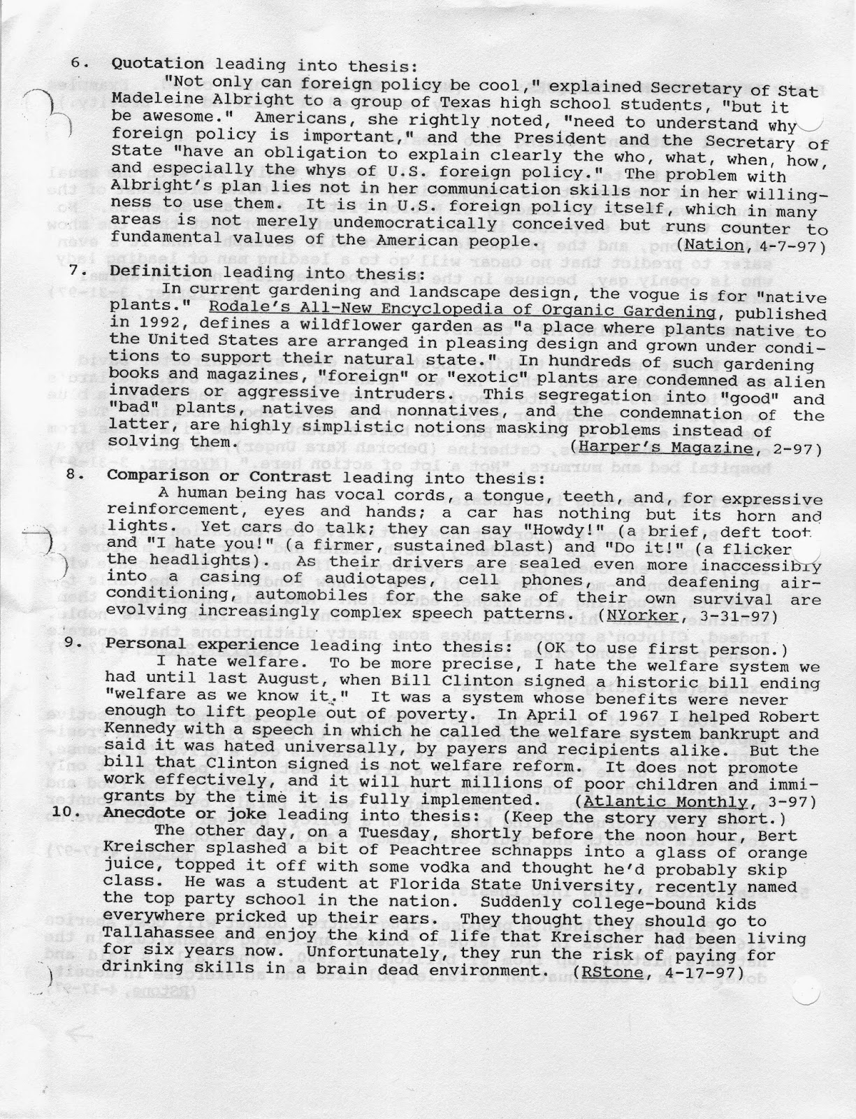 Living without parents essay