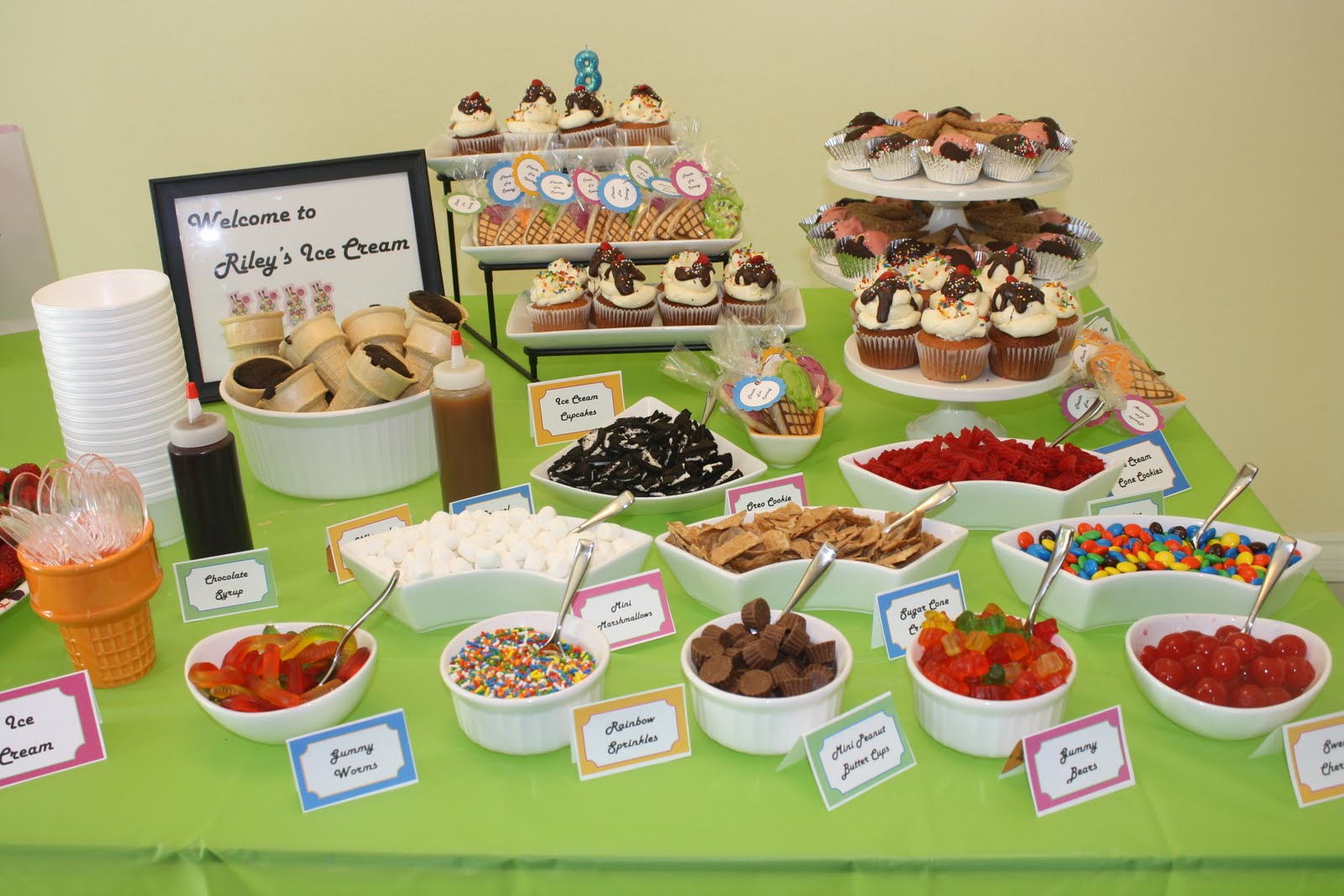 Savory & Sweet A Dessert Boutique Ice Cream Party Dessert Table Finale!