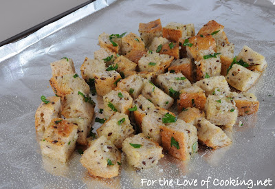 Homemade Garlic and Herb Croutons
