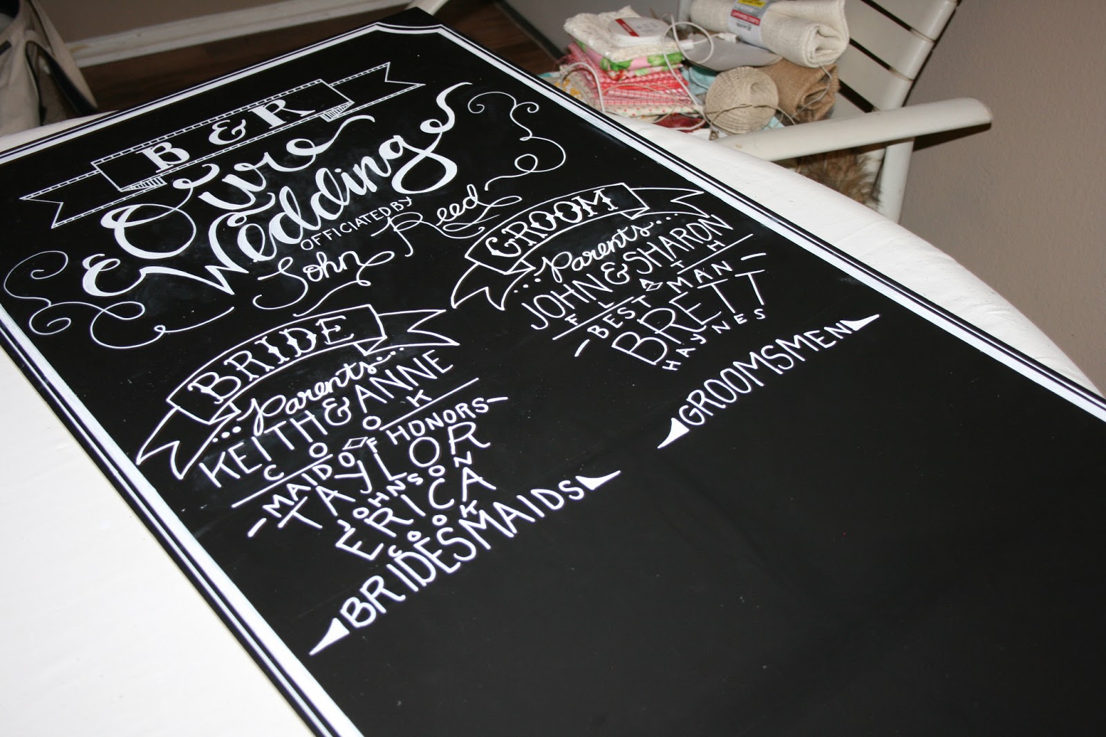 On Our Way Down the Aisle Chalkboards