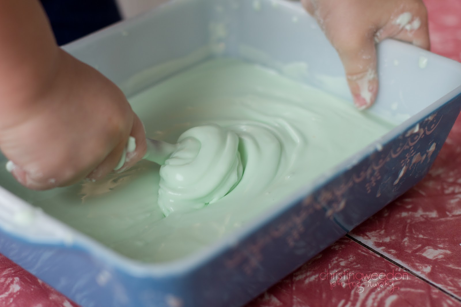 Dandelions on the Wall Liquid? or Solid? {make an oobleck}