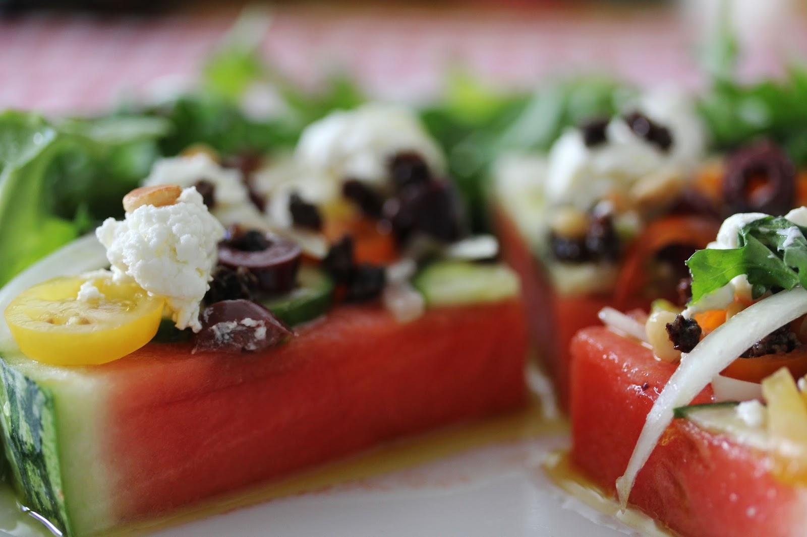 To Market, To Market with San Diego Foodstuff Watermelon Salad "Pizza"