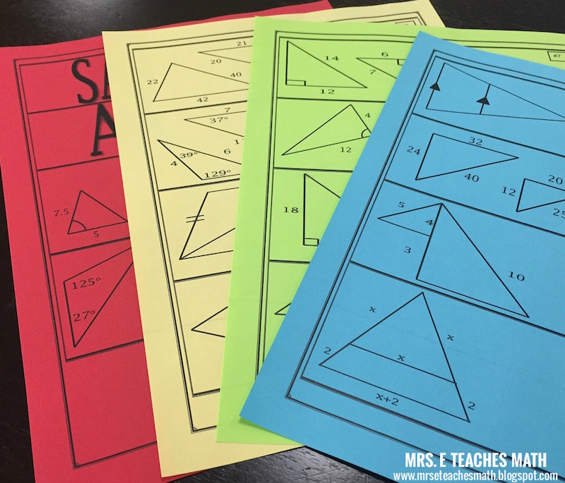 Proving Triangles Similar Worksheet