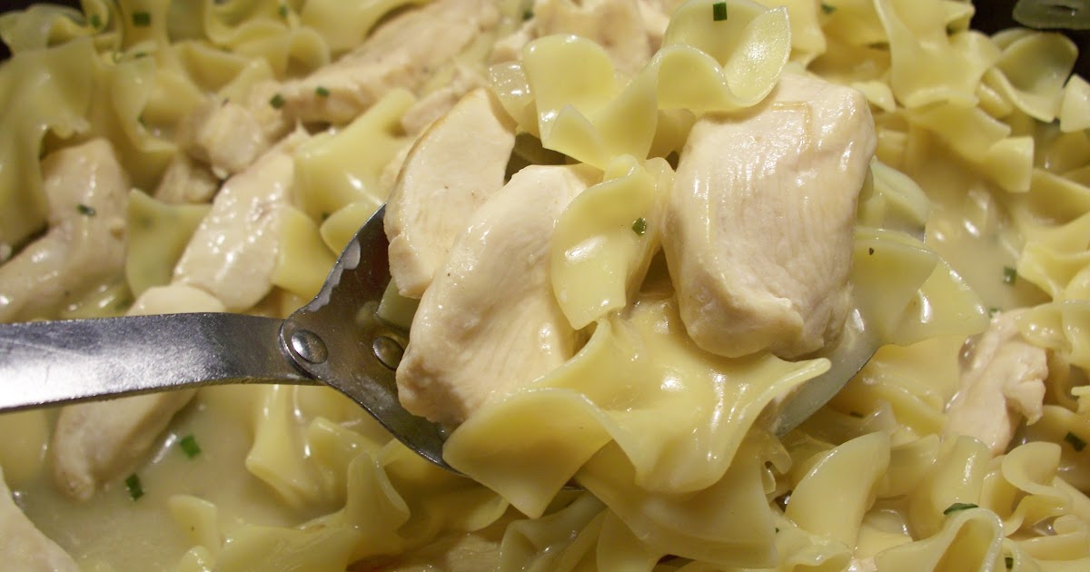 THE FOOD OF LOVE Chicken and Egg Noodles with Wine Sauce