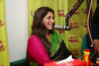 Actress Dimple Kapadia At Radio Mirchi Studio