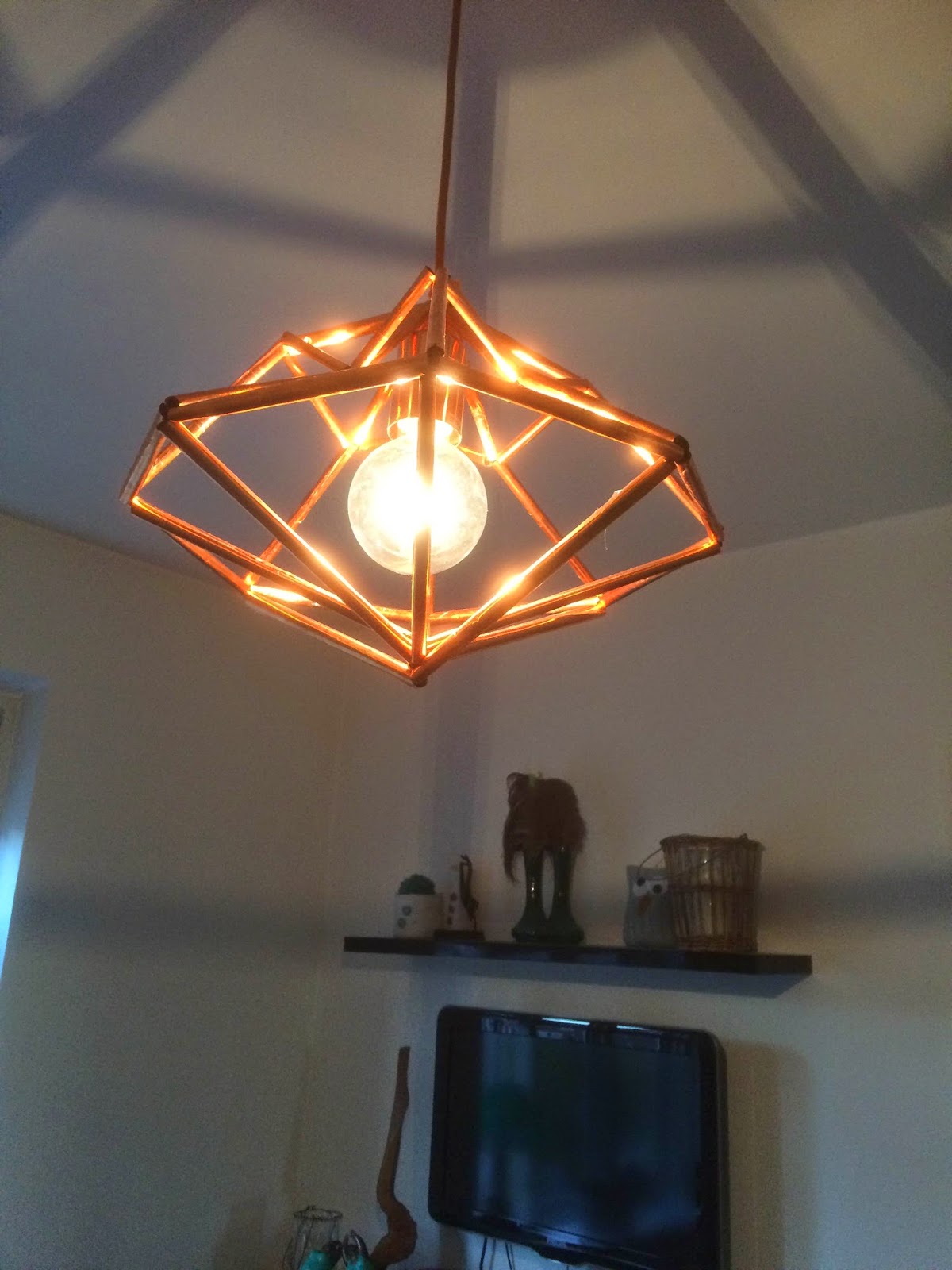 Lone`s kreative verden og loppeunivers : diy diamantformet kobber ...