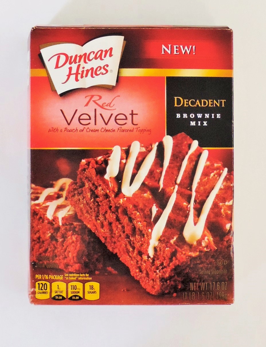 Brownie red velvet Duncan Hines