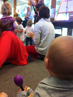 Freddie at a sing-along class