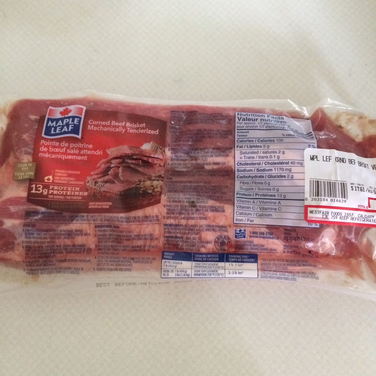 Tonito's Corner Corned Beef Brisket Sinigang