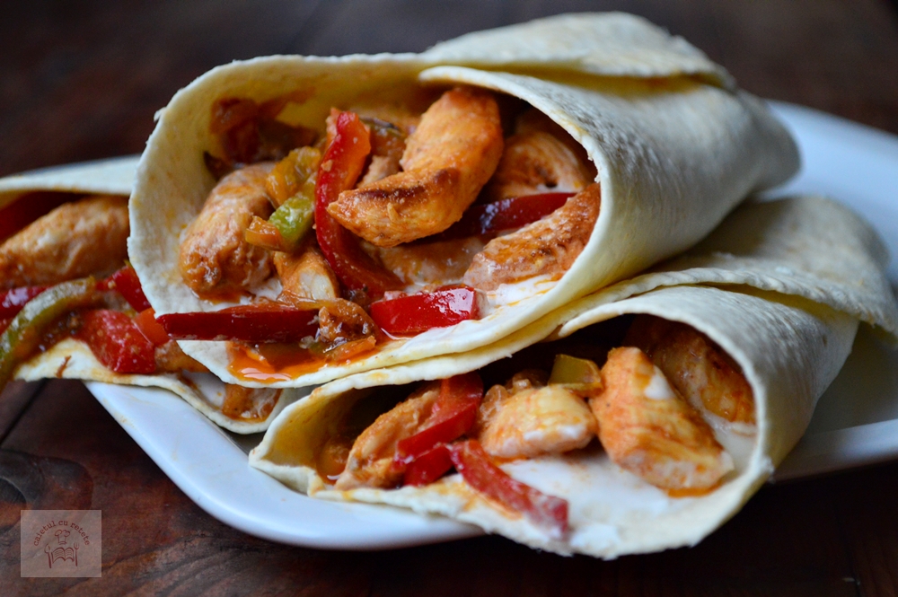 Fajitas de pui CAIETUL CU RETETE