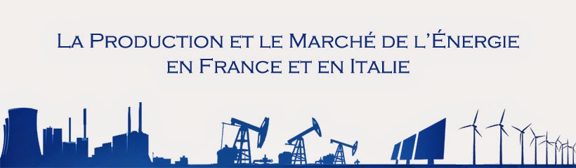 La production et le marché de l'énergie en France et en Italie.