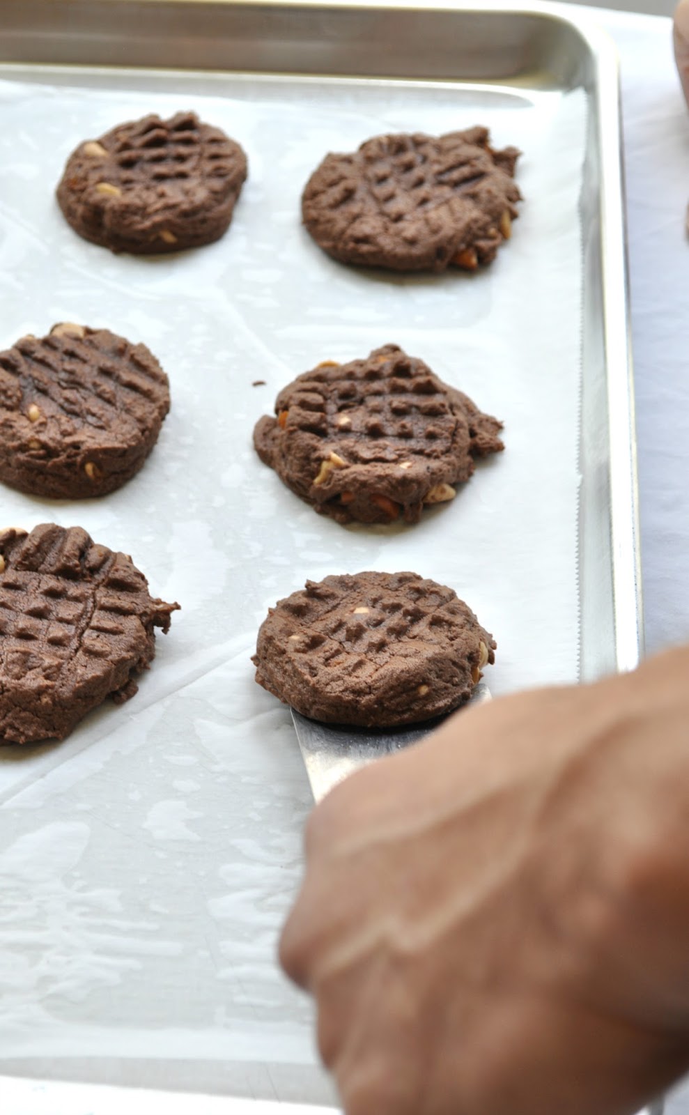 crunchy chocolate peanut butter chip cookies Chow Creations
