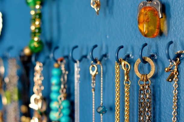 Inspired Living: How to Organize Necklaces With Cup Hooks - Always Order  Dessert