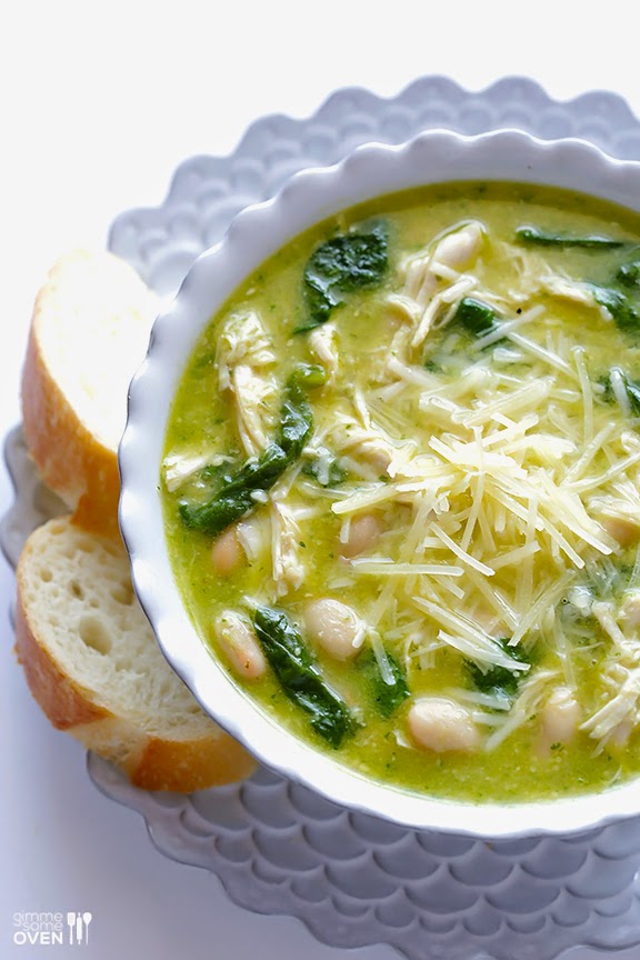 Luscious Life & Decor Recipe 5 Ingredient Pesto Chicken Soup