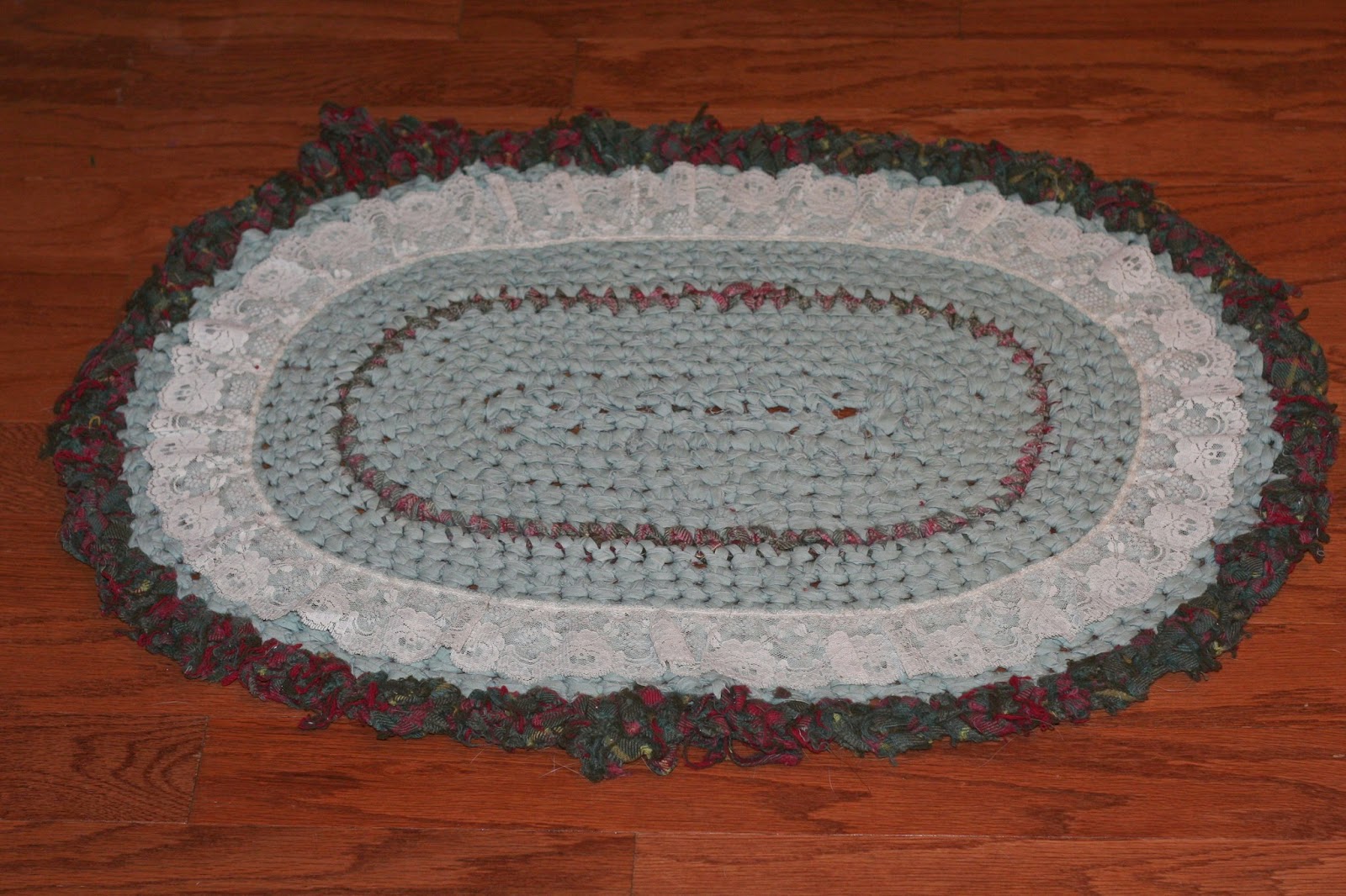 Whispers From Elizabeth Repairing a Rag Rug