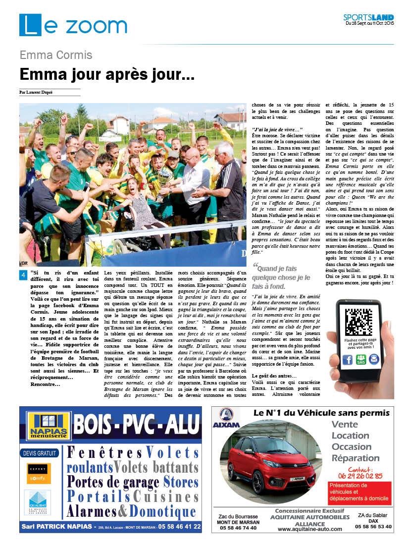 AS Bretagne Emma jour aprés jour....