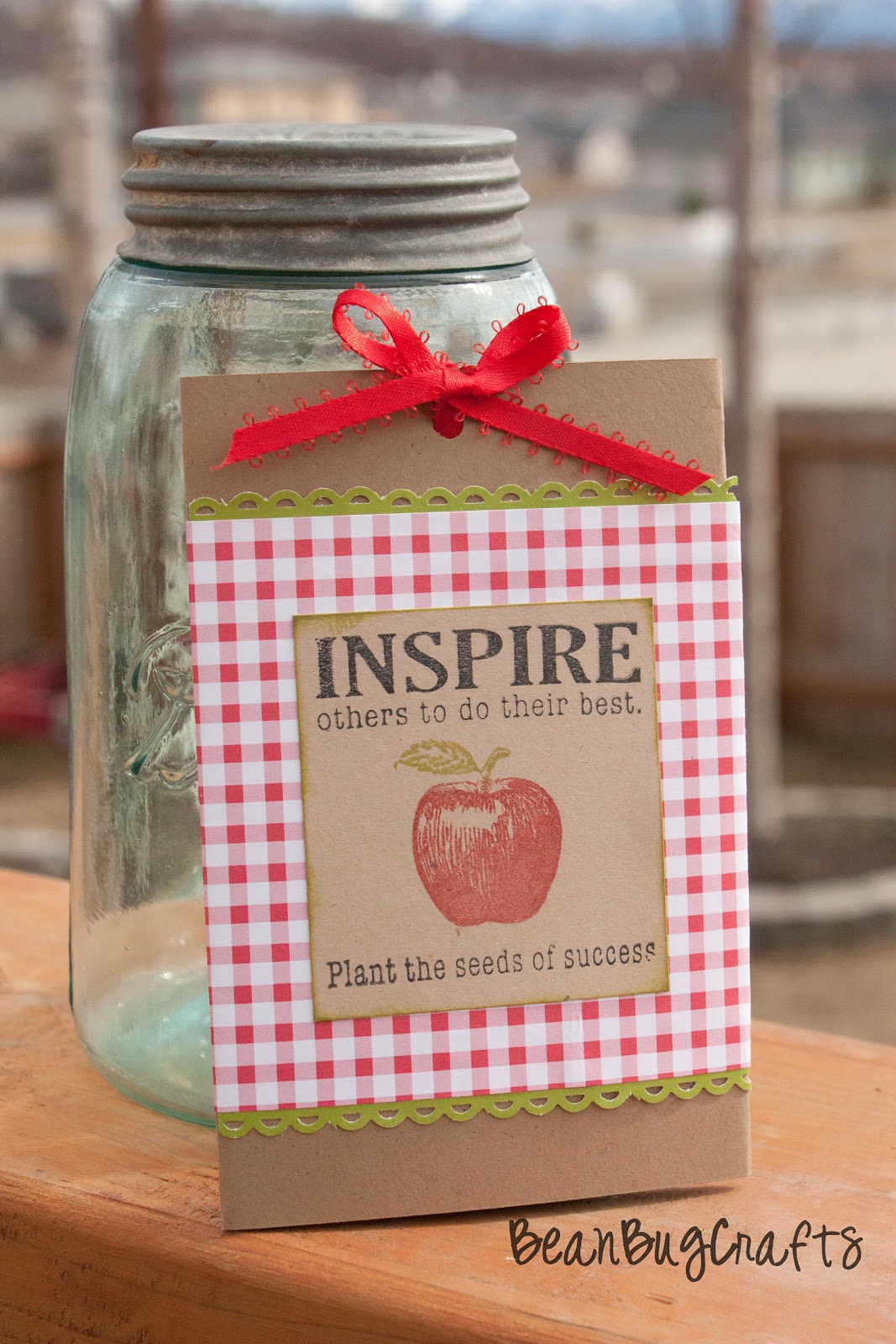 BeanBugCrafts Teacher Appreciation Gift Idea Flower Seed Packet