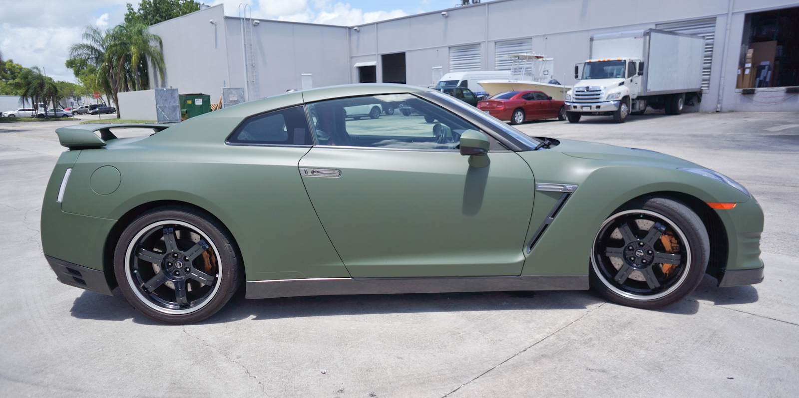 Nissan GTR Custom Matte Car Wrap Miami Florida Nissan GTR Custom Matte Car Wrap Miami Florida