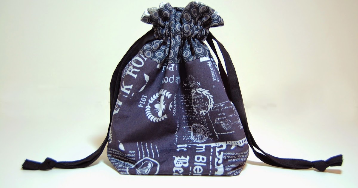 sewing belly buttons boutique Best Drawstring Bag pattern Ever ! Jeni