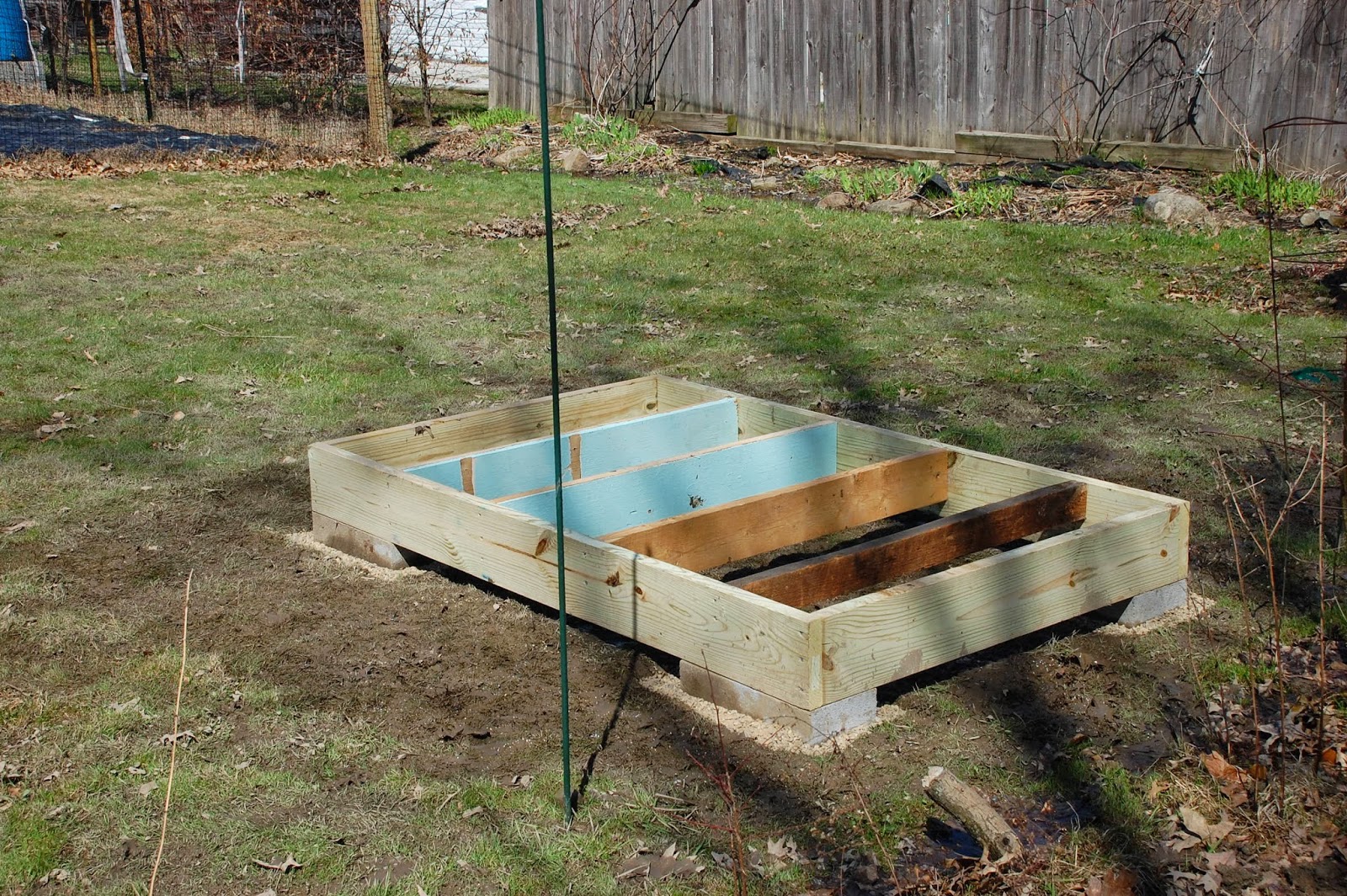 Constant Gardener Chicken coop foundation