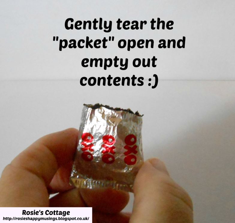 How to open an oxo cube step four