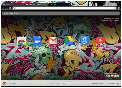 Tema Graffiti untuk Chrome