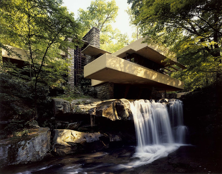 40. Fallingwater - Mill run (PA) ; USA (Franck Lloyd Wright, arch.)