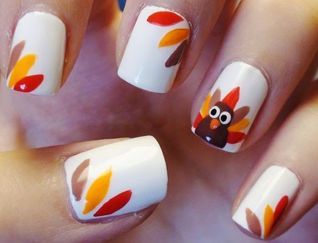 Thanksgiving Acrylic Nail Designs