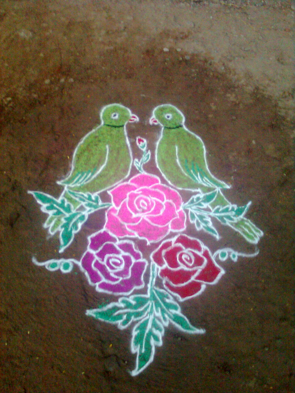 Parrot Rangoli