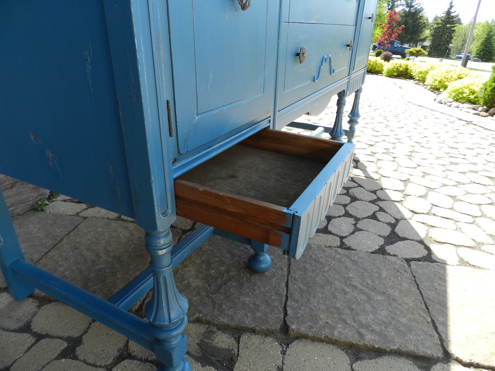 Crafty in Canada Blue Sideboard!