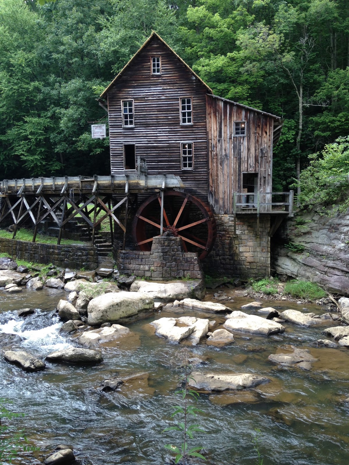Our Nature Glade Creek Grist Mill at Babcock State Park in West Virginia
