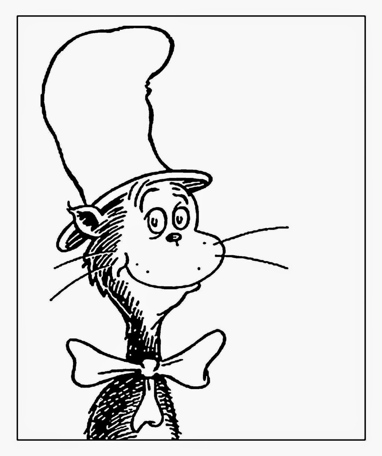 Cat in The Hat Coloring Pages