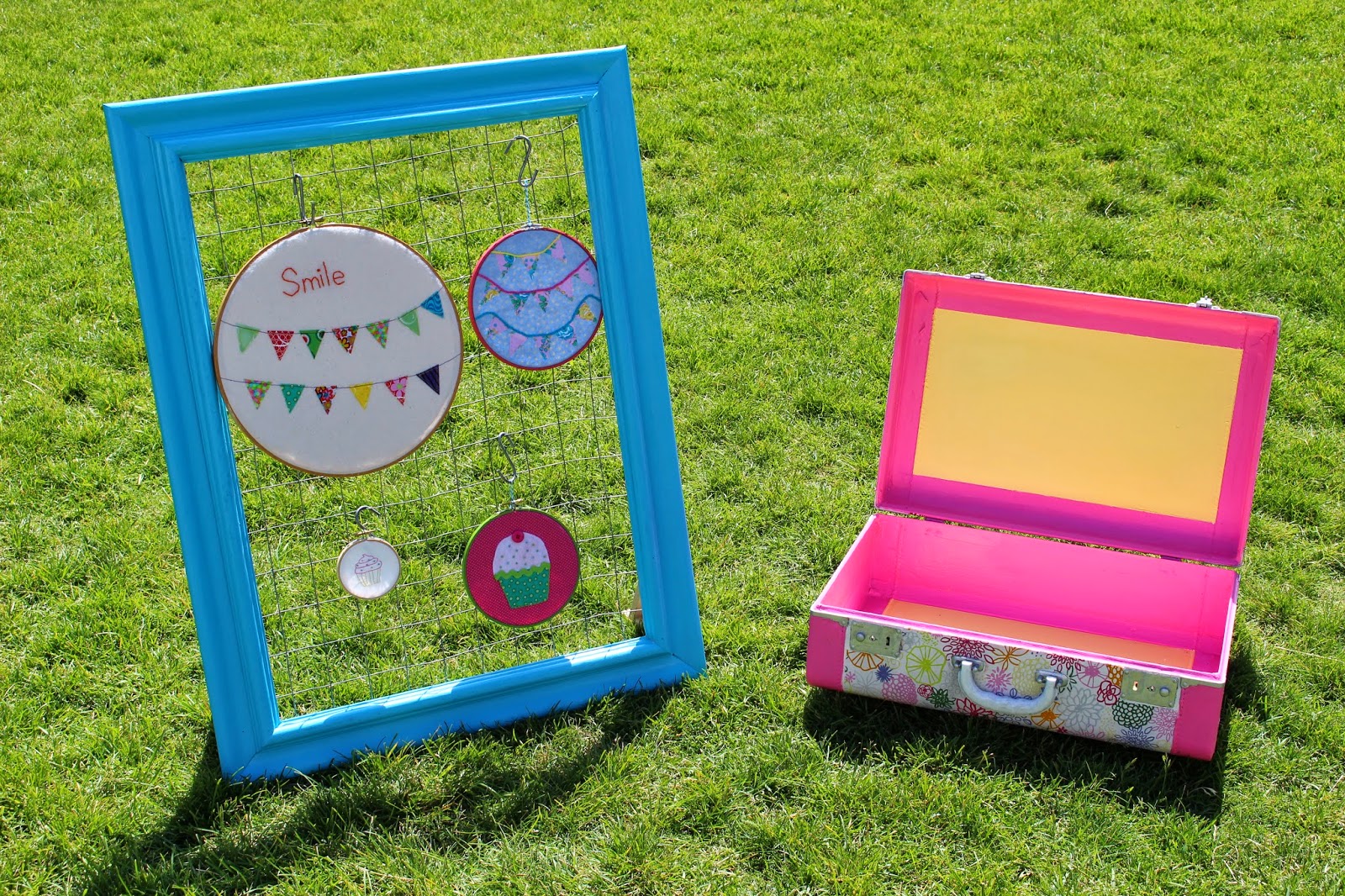 Spare Pockets of Time Vintage Suitcase Redo