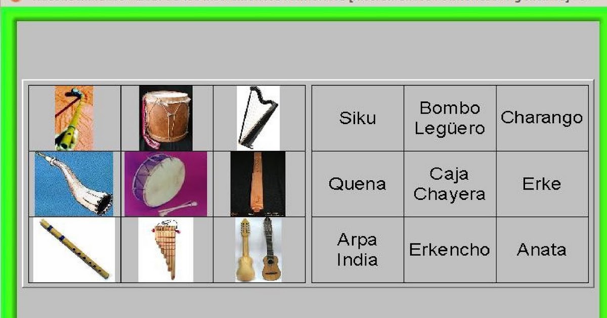 El Blog de la Educación Musical Jugando con los instrumentos folklóricos