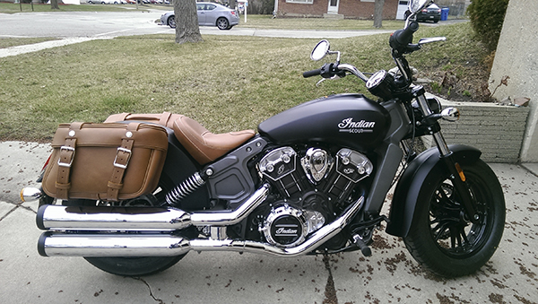 retro motorcycle saddlebags