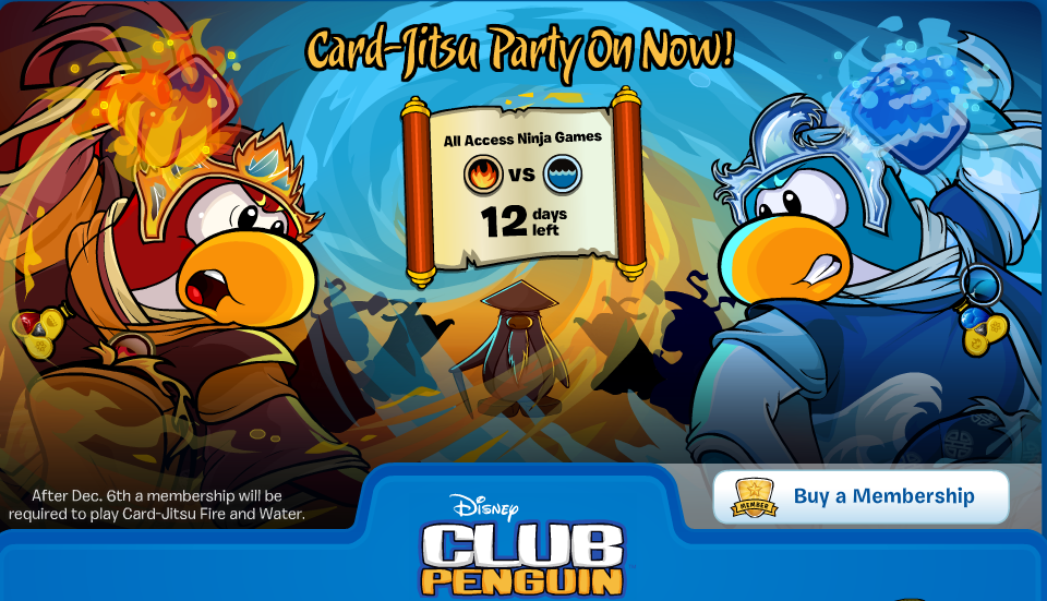 Club penguin membership card