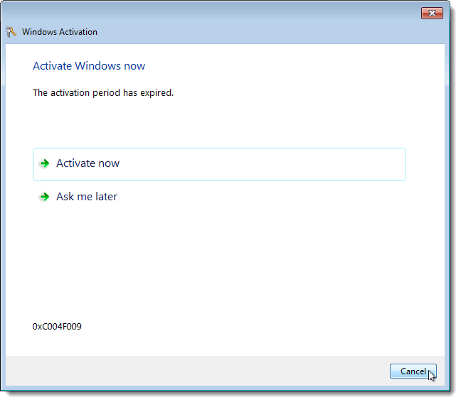 The Activation Period Has Expired Windows 7 Crack Key