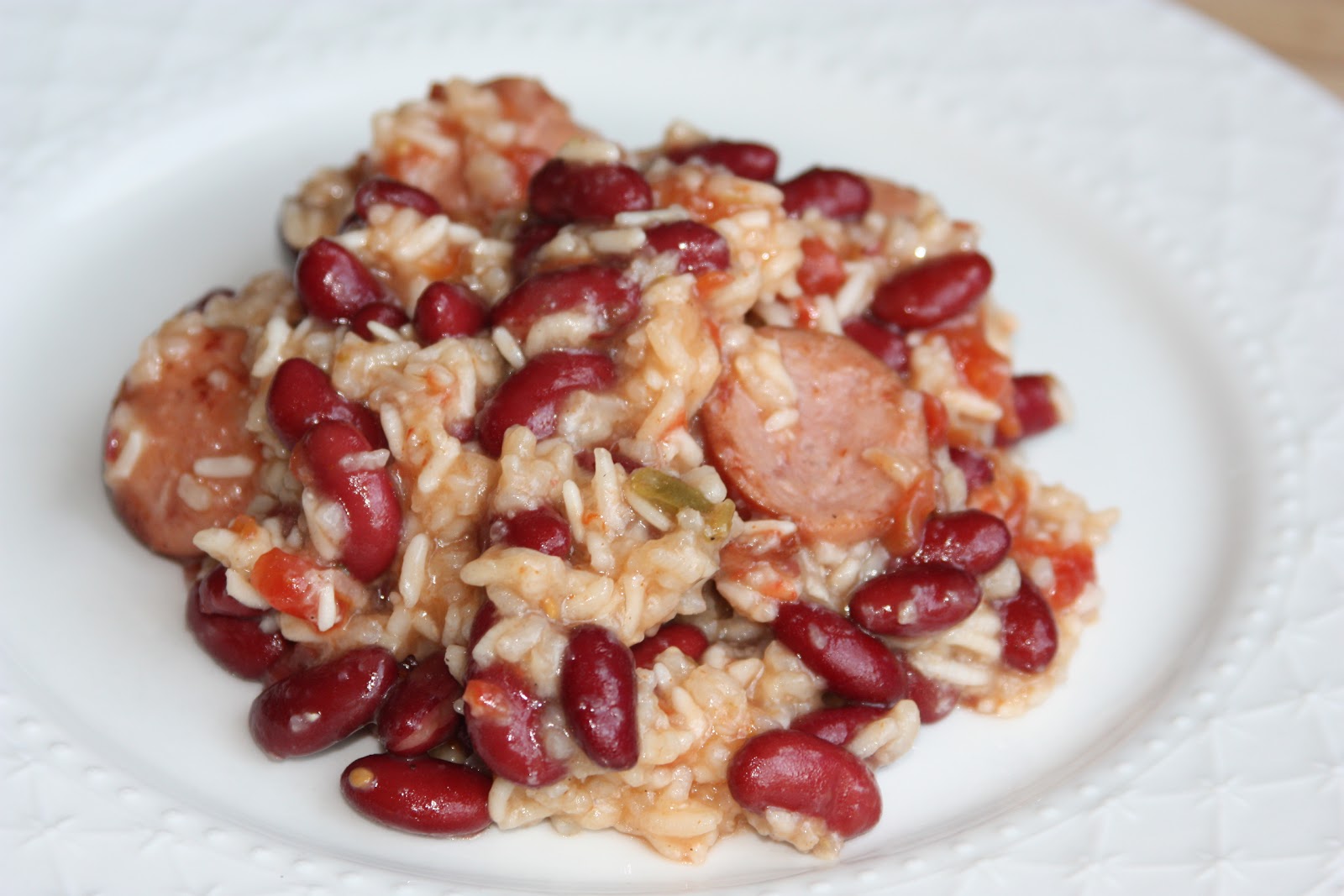 My Recipe Box Crockpot Creole Sausage with Red Beans and Rice